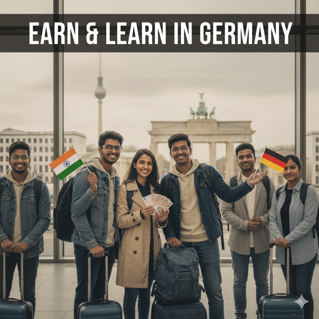 Indian students arriving in Germany for Ausbildung training – 2026 intake